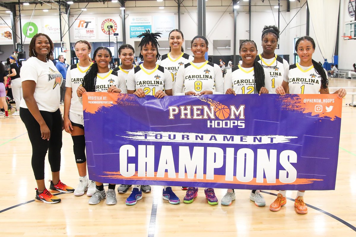 Congrats Carolina All-Stars 2027 15U <a href="/Elite40League/">Elite 40 League</a> on 15U Championship (4-0) #PhenomHoopStateFinal 

Head Coach Terri Jacobs
#1 Olivia Yancey
#2 Camille Rozzell
#8 Nikiyah Silas
#12 Faith Yon 
#14 Kennedi Edwards
#21 Jakayla Palmer
#24 Lea Rios
#31 Joy Okauru
#32 Sierra Smith
