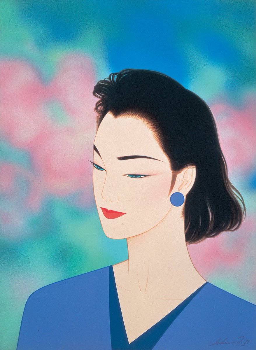 今日は #昭和の日 ということで、ちょっと懐かしさを感じるレトロな作品達を集めてみました🪭✨

#鶴田一郎 #美人画
