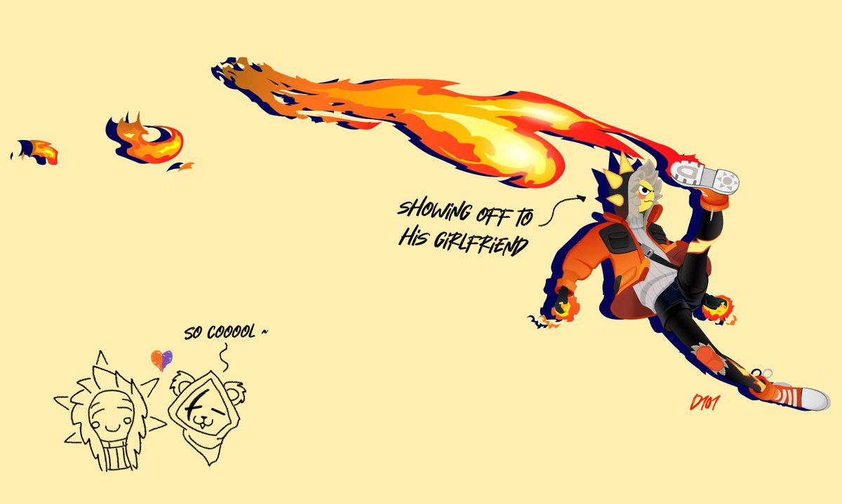 I've seen a lot of sunspot fanart, but i can't believe nobody has done anything with him and fire bending, so I had to do something about it (plus, a little shipping with the best couple) #Fortnite #FortniteArt #sunspot #raventeamleader