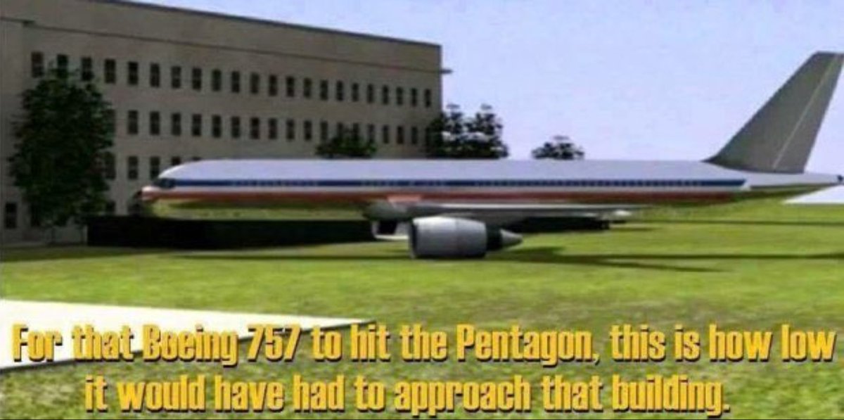 @BillSEsquire_11 @phone_booth_pod @TedLogan1010 @No_Curve @Death6102 And the pentagon.... not a shred of evidence that ANY plane was even in the vicinity.