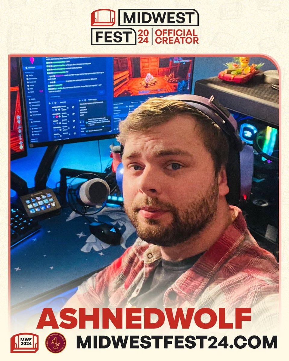 AshnedWolf's tweet image. So uh…I got accepted 😅 beyond excited and nervous 😂 my first creator convention!!!! who alls goin?!? 

@MidwestFestGG #MWF
