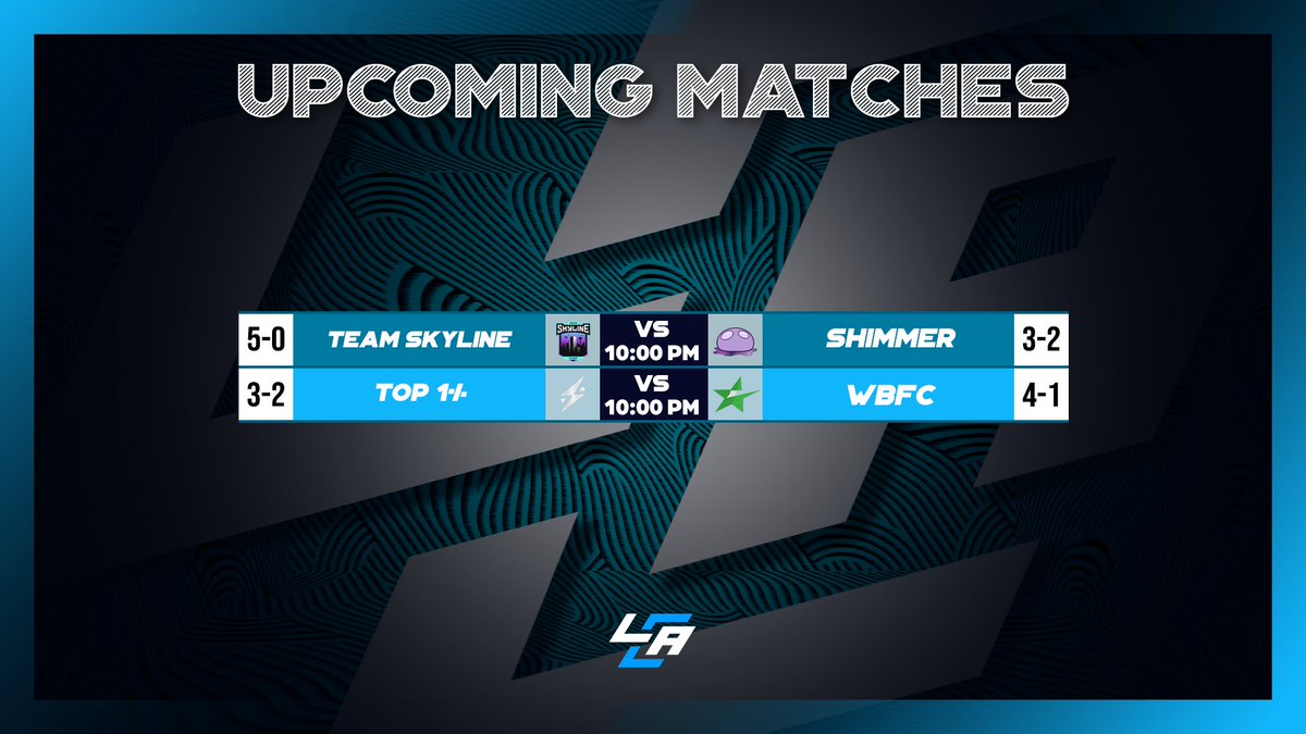 🚨 Tonight's Matches Covered By LCA!🚨 ⚔️ @TSLggs VS @ShimmerCSGO 🎙️ @cernersandals & @SlayerCasts ⚔️ @TopOnePercentGG VS #WBFC 🎙️ @Amaster15 🔗: IN REPLIES