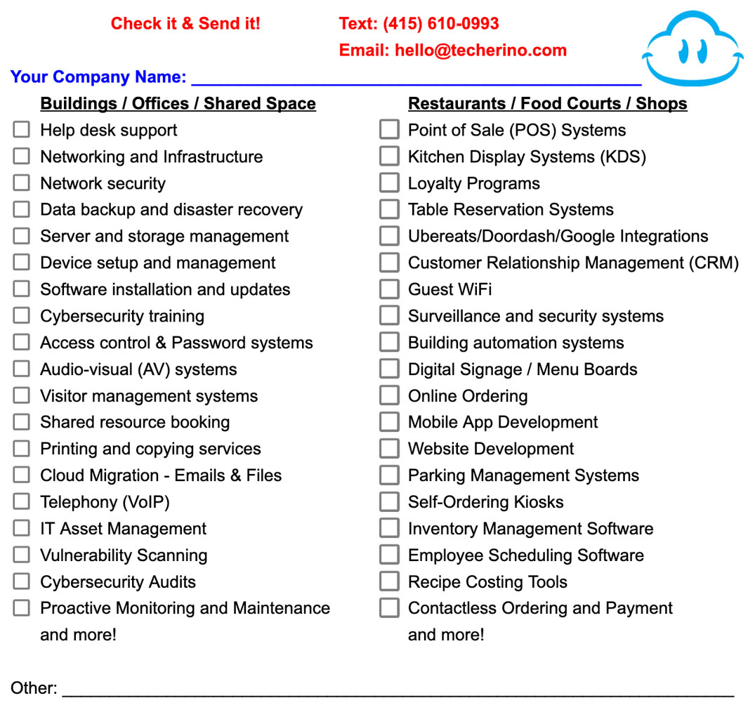 techerino's tweet image. Feeling Overwhelmed by IT? We&apos;ve Got Your Back! #ITsolutions #yourtechpartner #growthdrivenIT #boostproductivity

𝐃𝐨𝐰𝐧𝐥𝐨𝐚𝐝 𝐨𝐮𝐫 &quot;𝐂𝐡𝐞𝐜𝐤 𝐢𝐭 &amp;amp; 𝐒𝐞𝐧𝐝 𝐢𝐭&quot; 𝐢𝐦𝐚𝐠𝐞, 𝐟𝐢𝐥𝐥 𝐢𝐭 𝐨𝐮𝐭, 𝐭𝐡𝐞𝐧 𝐭𝐞𝐱𝐭 𝐨𝐫 𝐞𝐦𝐚𝐢𝐥 𝐮𝐬! #techerino