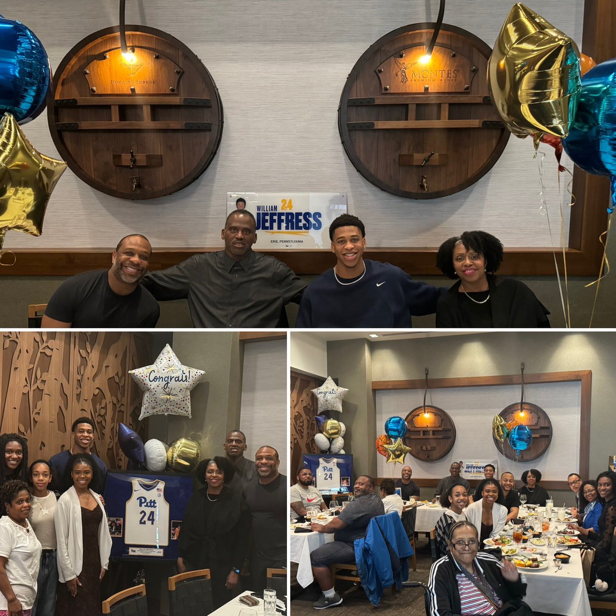 Congratulations @williamjeffress! Graduating from the University of Pittsburgh today with a B.S. in Psychology & B.S. in Communications. Today was a family celebration. A true student-athlete for the @Pitt_MBB 🏀. We are proud of you! 🎓@smart_jocks