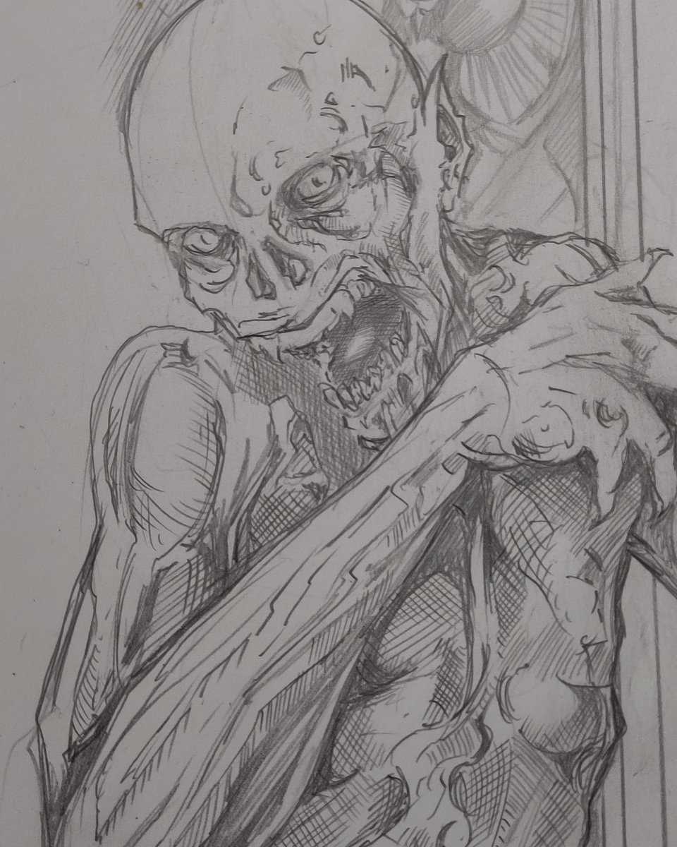 One of the drawings for Kickstarter rewards for I Hate The Mourning is this creepy little vampire. It is craving for some sexy ink.