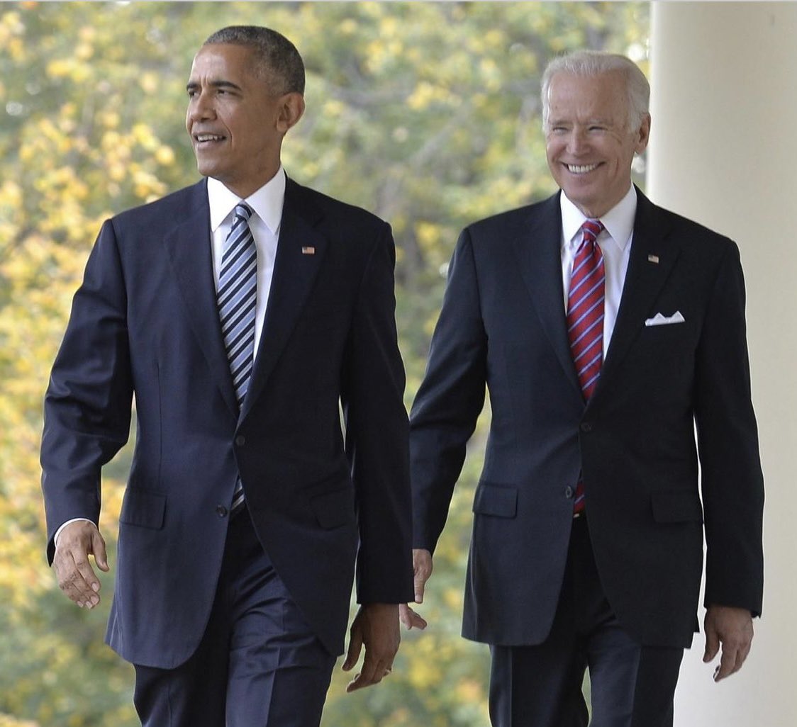 President Obama and President Biden. The two greatest leaders to occupy the White House! Drop a 💙 and Repost if you agree!