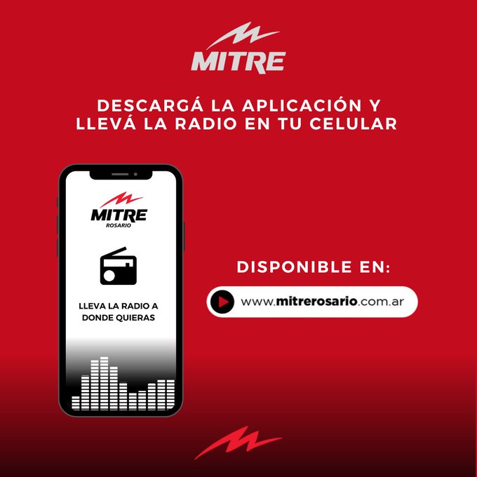 📻 Ahora podés escuchar Mitre Rosario desde tu celular, con la nueva aplicación. 📲 Entrá en mitrerosario.com.ar, descargá la app y llevá la radio a donde quieras.