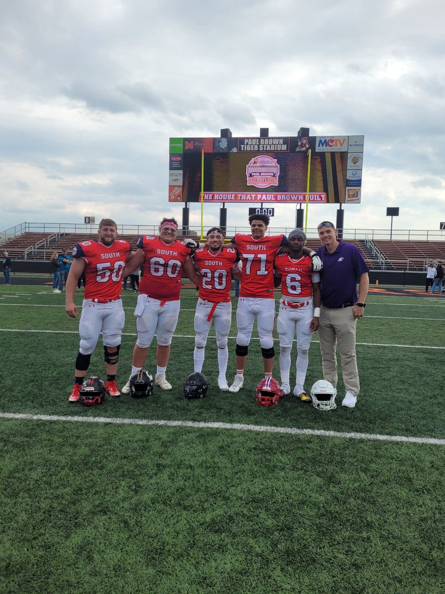 Thanks to the @ohsfca for another great year of North/South games. @AshlandFB Eagles on all four teams made an impact.