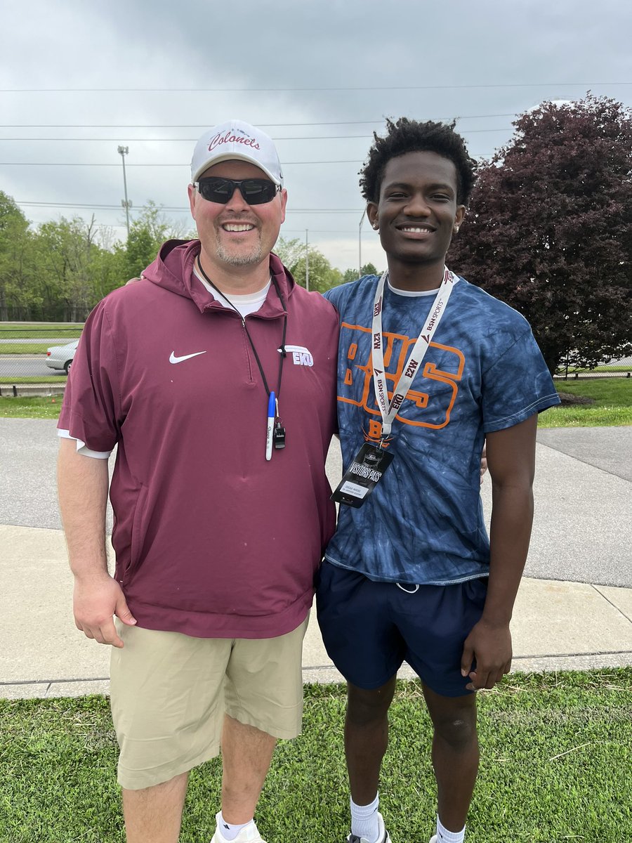 Had a great time at @EKUFootball spring game!!🔥🙏@EKUFootball @Erik_Losey @CoachWatson9 @EKUWWells @NatlPlaymkrsAca @NCEC_Recruiting @BallHawkU @CSmithScout @CWilson_NPA @BuckFitz