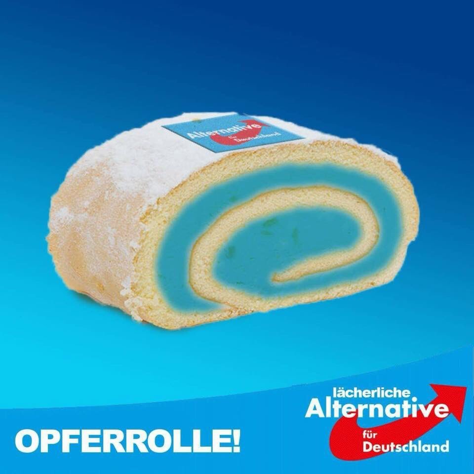 Welche #AfNazis spielen denn diese Woche die #Opferrolle? 💩
#noAfD #fckAfD #AfD #Schmierenkomödie #Spielplan #Kampagne #Verschwörung #Landesverrat #Volksverrat #Spionage #Sabotage #BlauesAuge #Wespenstich #Mallorca #NaziPartei #HöckeStoppen #AfDverbot #NazisRaus #BuntStattBraun