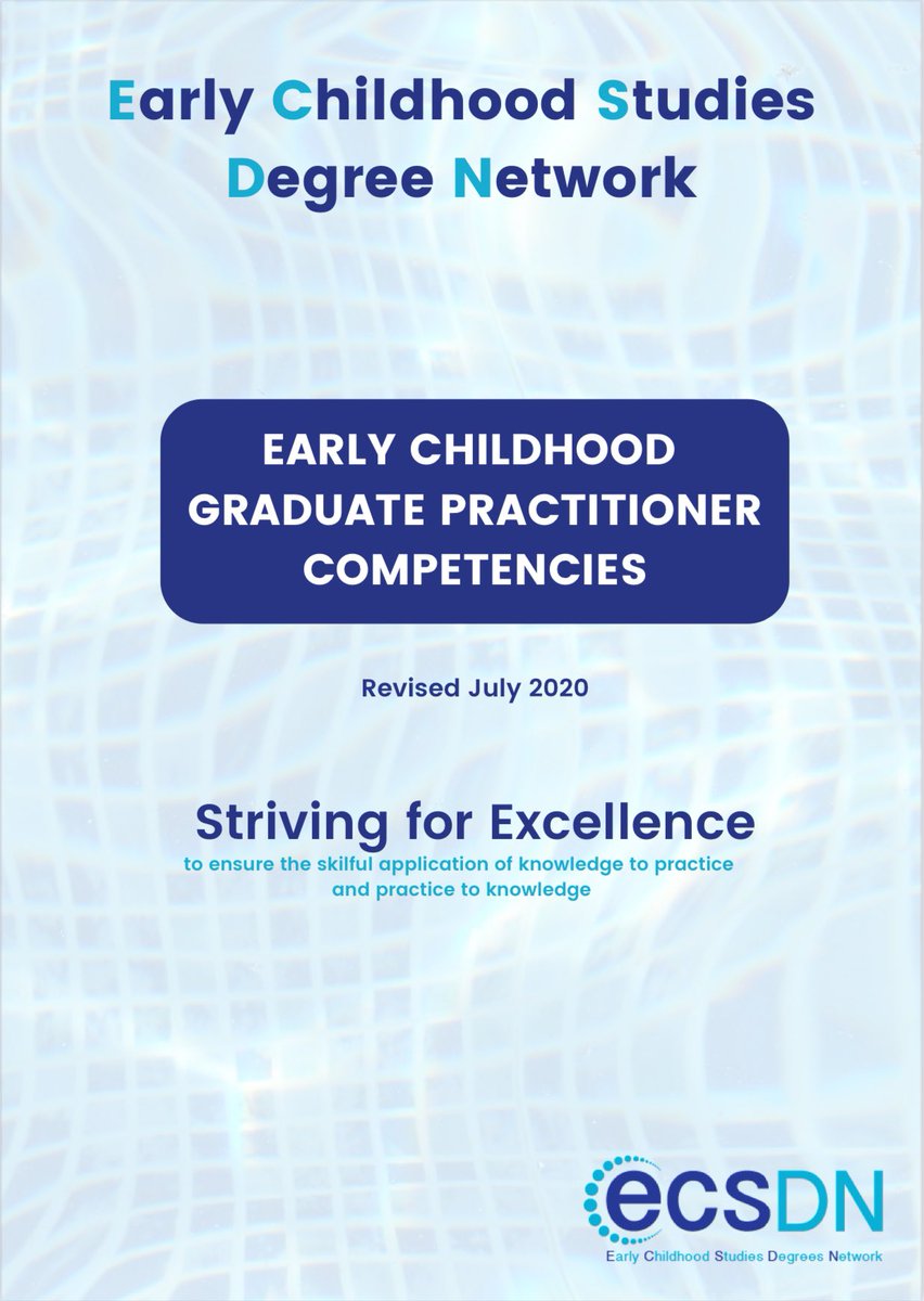 The Early Childhood Graduate Practitioner Competencies. ecsdn.org/wp-content/upl… 🧵