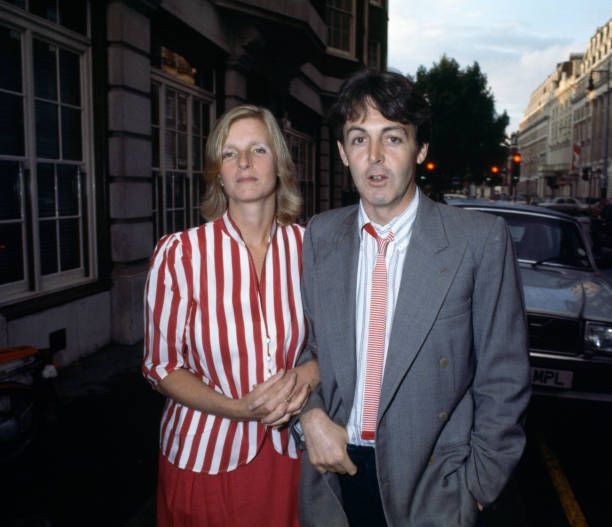 #OTD Paul and Linda McCartney in London 29th April 1983.