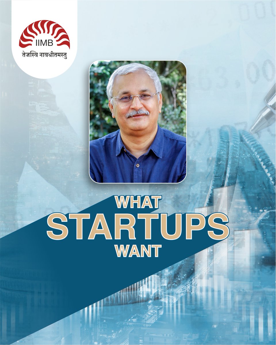 What startups want: Hear what Dr. Suresh Bhagavatula, Professor of #Entrepreneurship at IIMB, has to say on what the Indian entrepreneurial landscape needs in this article in ‘Business Standard’. Read more: shorturl.at/ptGPZ #IIMB #IIMBangalore #Startups #Funds #Tax