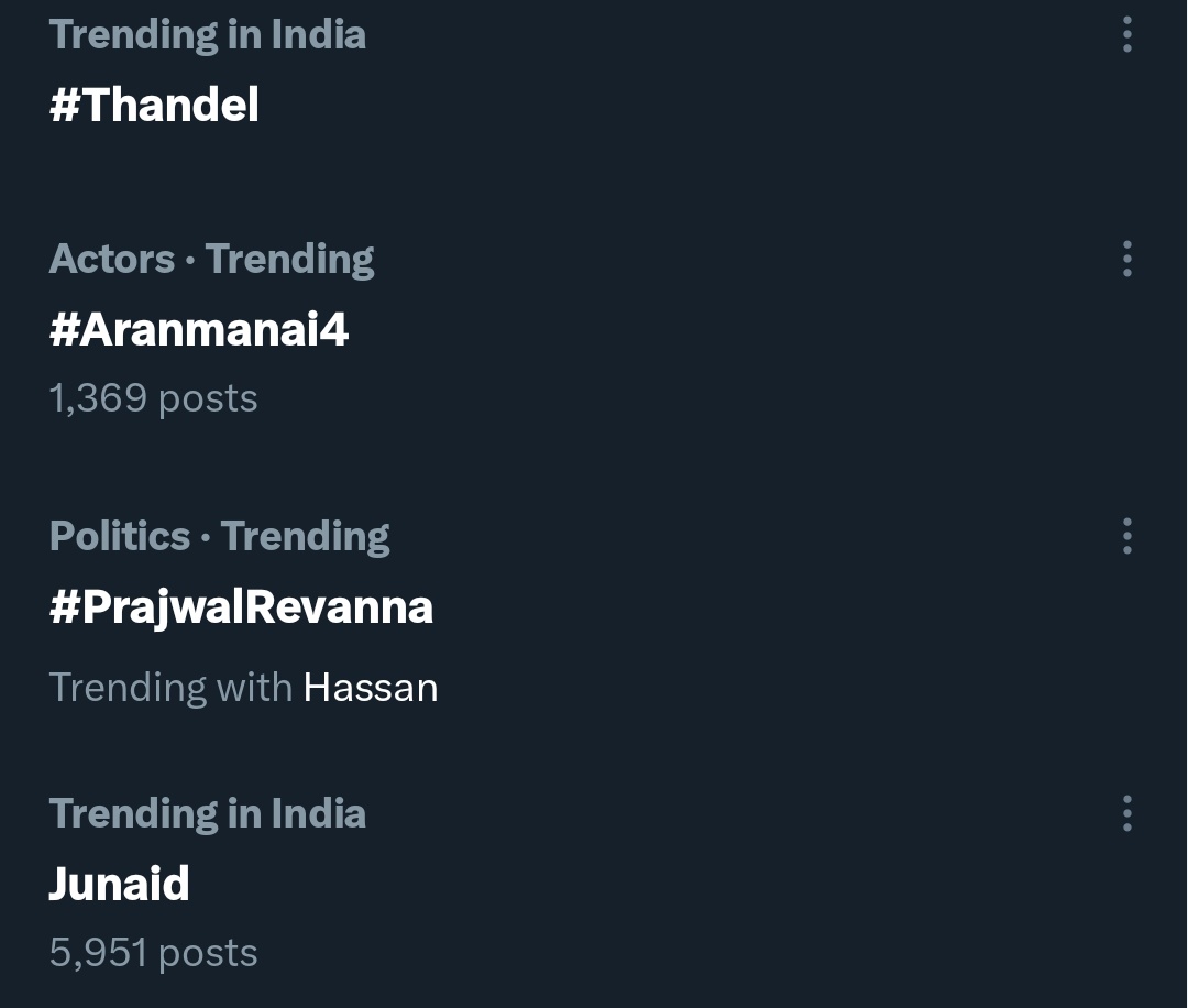 #Thandel is now trending in India 🔥

#Dhullakotteyala #NagaChaitanya
Yuvasamrat @chay_akkineni