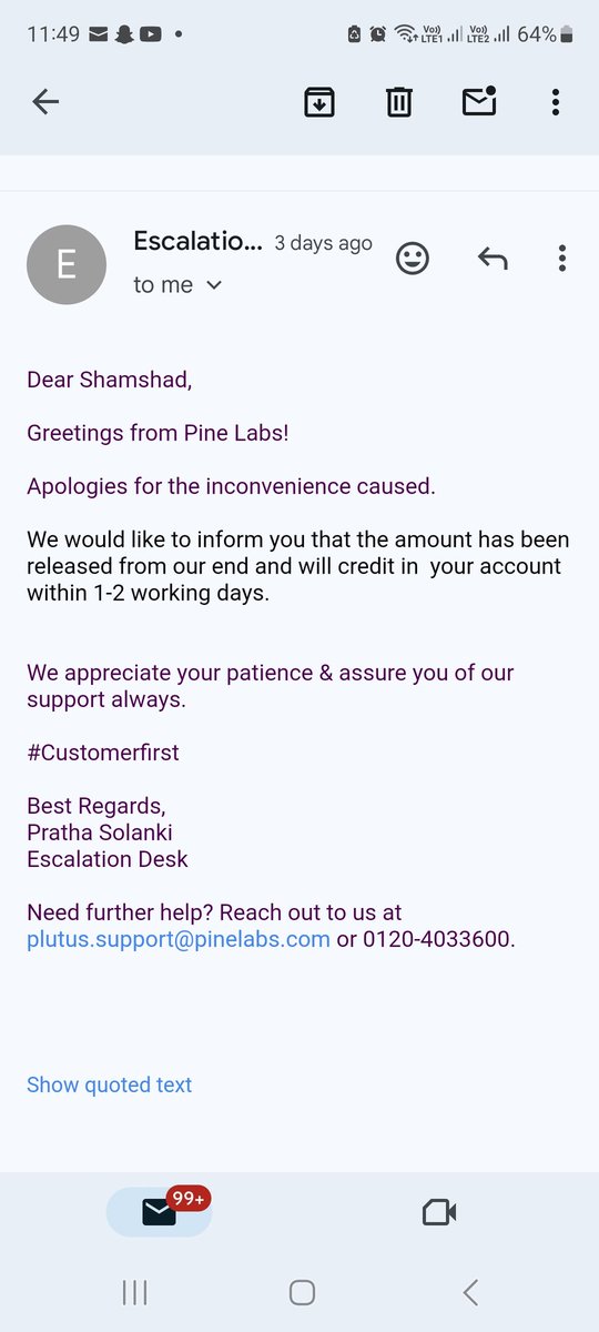 What is this ? Are you guys dumb or what? Why my payment is yet not received ? I SWEAR I WILL TAKE LEGAL ACTIONS AGAINST PINELAB, Then you will repay for my mental health and torture plus fine on holding my payment every day counts. Take more day you need to give more! @PineLabs