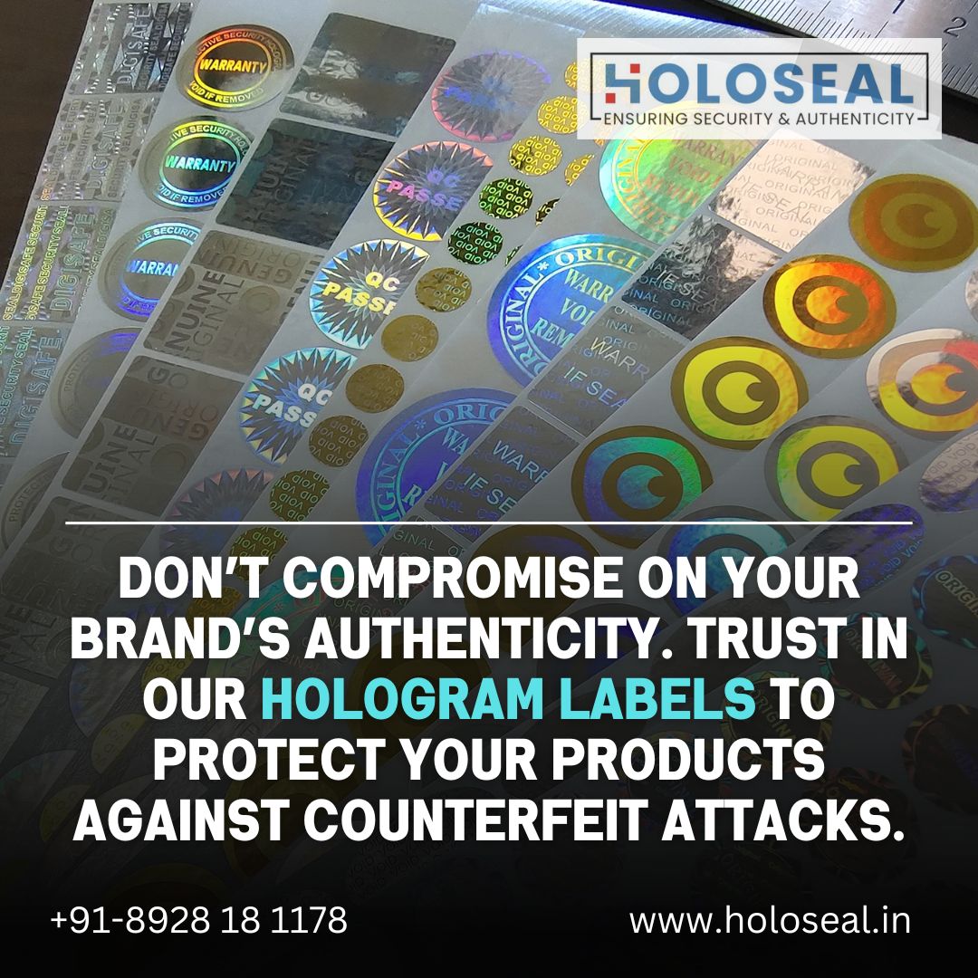 'Don’t compromise on your brand’s authenticity. Trust in our hologram labels to protect your products against counterfeit attacks. #BrandAuthenticity #CounterfeitProtection #Holoseal'

i.mtr.cool/xrhozbdbpi