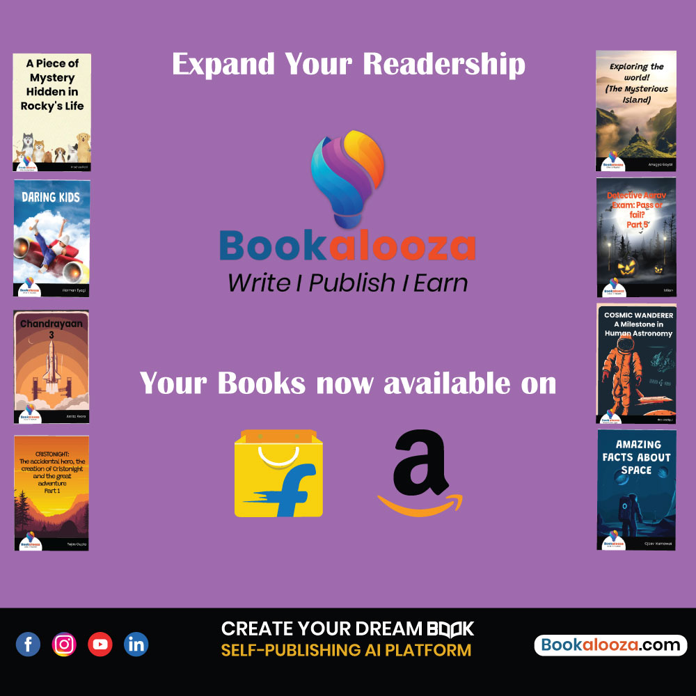Expand Your Readership Today! 
Your written books are now available on Amazon and Flipkart!  Dive into a world of captivating stories and knowledge right at your fingertips. Visit: ow.ly/JaNF50RqkRw 
#ExpandYourReadership #Amazon #Flipkart #Books #BookWriting #Bookalooza