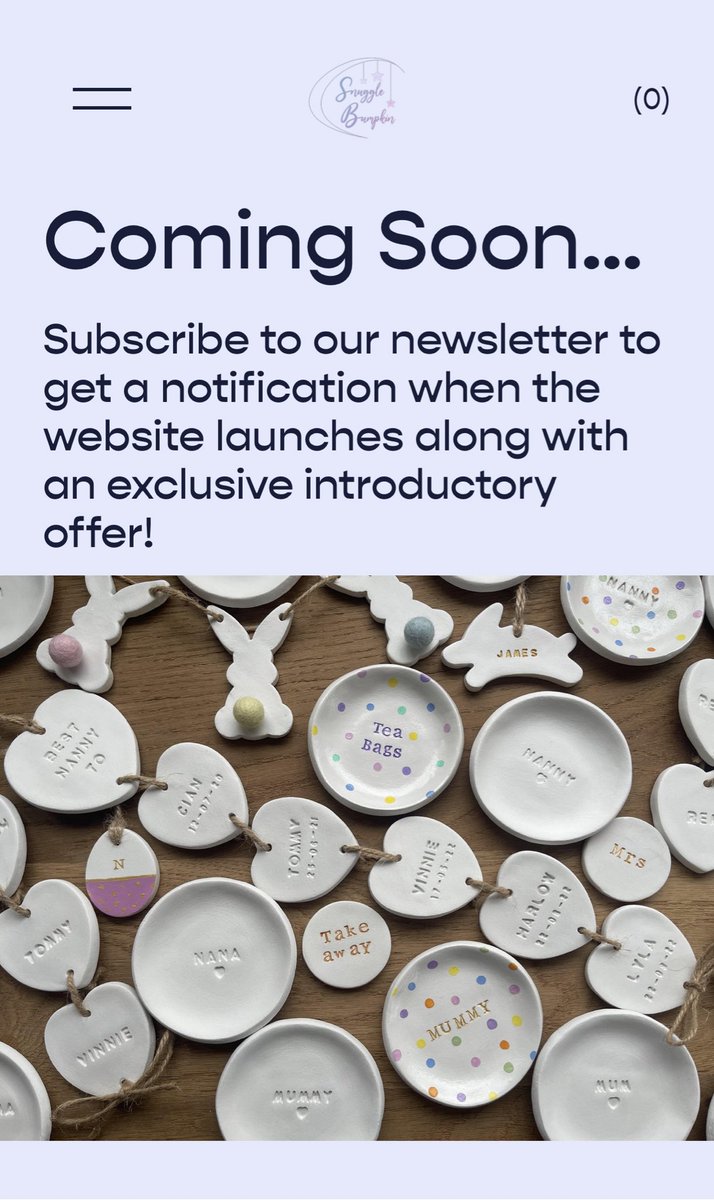 Ahhhhh! I’m so excited to share with you all that the new website will be launching soon! Sign up to the newsletter for updates and an exclusive launch discount 😍

#new #launch #handmade #smallbizuk #SmallBusiness