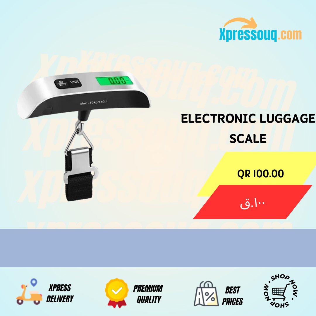 Weigh smarter, travel lighter. Luggage Scale
🎯Order Now @ Just QR 100 only 🏃🏻‍
💸Cash on Delivery💸
🚗xpress Delivery🛻

xpressouq.com/products/elect…

#LuggageScale #TravelEssentials #ElectronicScale #TravelSmart #PackLight #QatarTravel #LuggageWeighing #TravelGear #ConvenientTravel