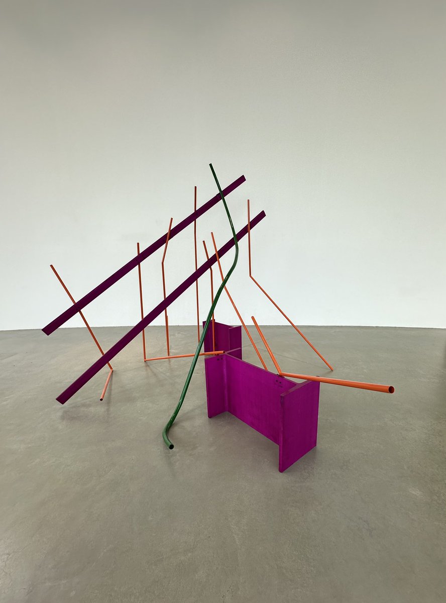 SculpTour 2024 Anthony Caro Month of May, 1963 Steel and aluminum, painted Exhibition “Anthony Caro - Sculptures” (through Jul 14, 2024) Location: Skulpturenpark Waldfrieden, Wuppertal, Germany Photo SculpTourFavs © Anthony Caro