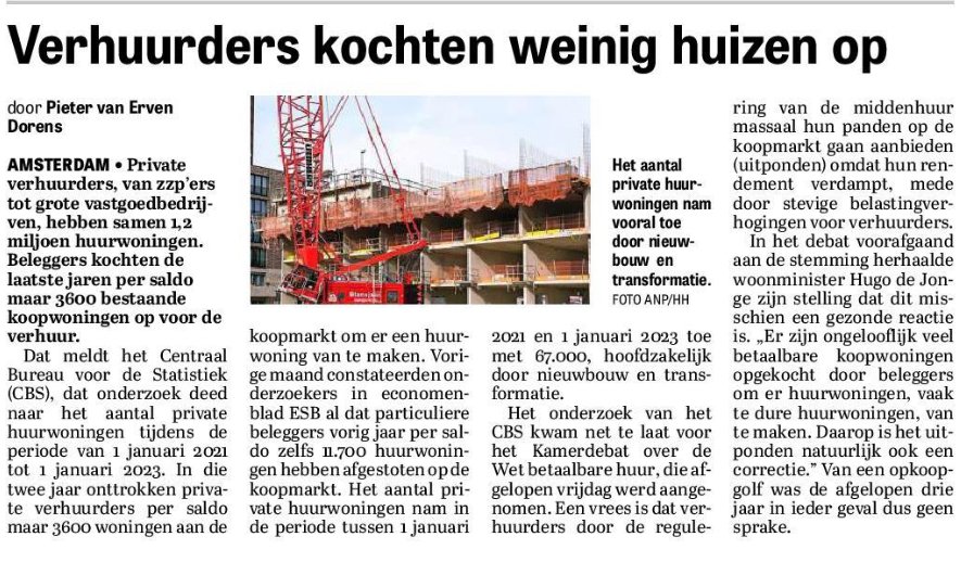 WybrenvanHaga's tweet photo. Het #CBS is duidelijk. Particuliere beleggers kochten nauwelijks woningen op om te verhuren. Buy to let was en is geen probleem. Hugo de Jonge heeft opnieuw gelogen en de desastreuze Wet Betaalbare Huur gaat zorgen voor een daling van het aantal huurwoningen.
Ondernemers belagen in de coronatijd, kinderen verbieden naar school te gaan, ongevaccineerden uitsluiten, liegen over de bijwerkingen van het coronavaccin, en nu honderdduizenden huurders dakloos maken.
Het is één grote leugen en de Tweede Kamer staat erbij en kijkt ernaar. Tandeloos legitimeren Kamerleden deze onrechtmatige inbreuk op het eigendomsrecht en op de vrije markt.
Stem op 6 juni niet strategisch, maar effectief.
Stem #BVNL