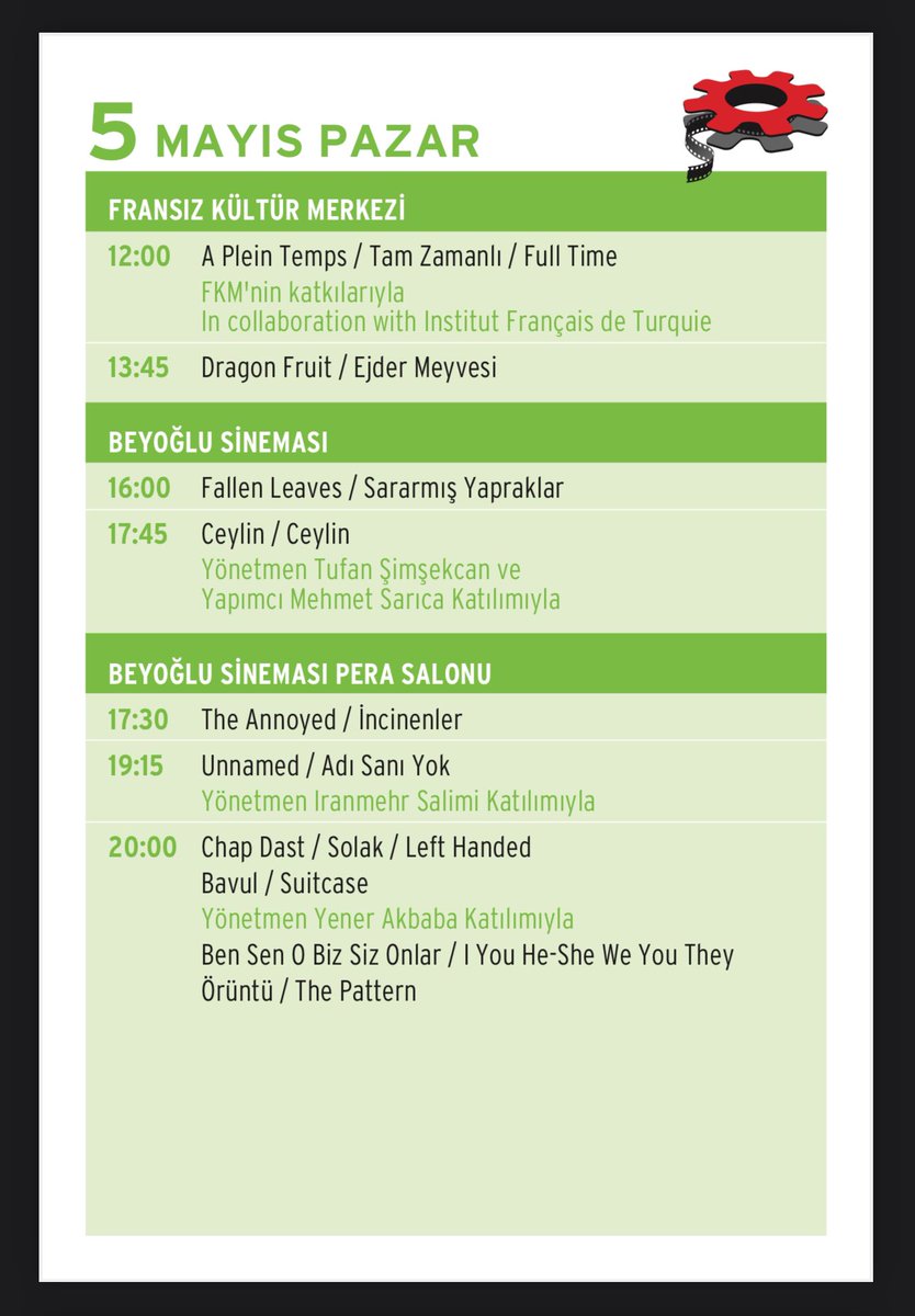 #Ceylin @iscifilmfest #Ankara #İstanbul 3 Mayıs Cuma / 17:30 / Ankara Gösterim / Çağdaş Sanatlar Merkezi 5 Mayıs Pazar / 17:45 / İstanbul Gösterim / Beyoğlu Sineması