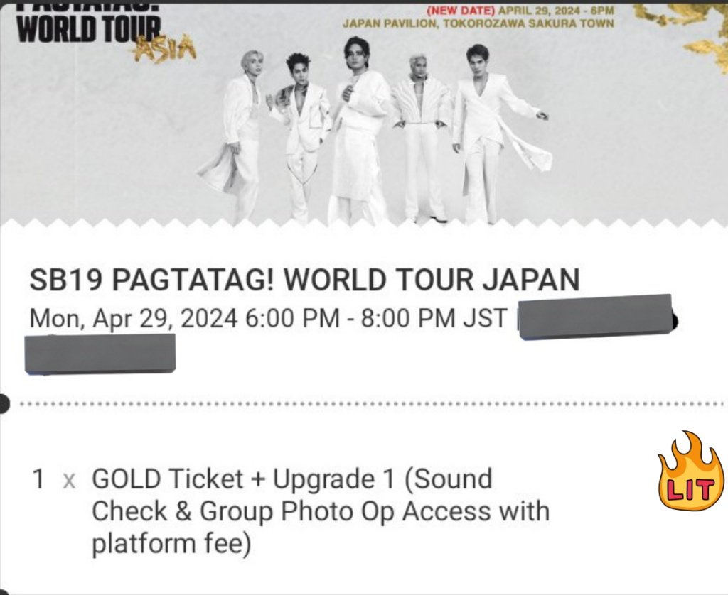 Sadly, one of our members could not attend the concert today. So, if you want to see #PAGTATAGWorldTourJapan today, DM us and we'll send to you the ticket. DDAY SB19 JAPAN CONCERT @SB19Official #SB19 #SB19日本へようこそ #SECAwards #GrupoDuplaInternacional