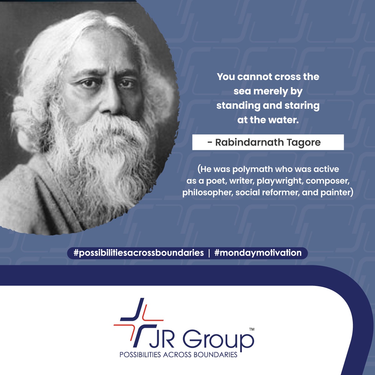 Wise words by the legend..!

#Possibilitiesacrossboundaries #JRgroup #Possible #India #Logistics #Shipping #Petroleum #Corporate #Possibility #possibilities #Gobeyond #Focus #focusonpossible #Fact #FridayFacts