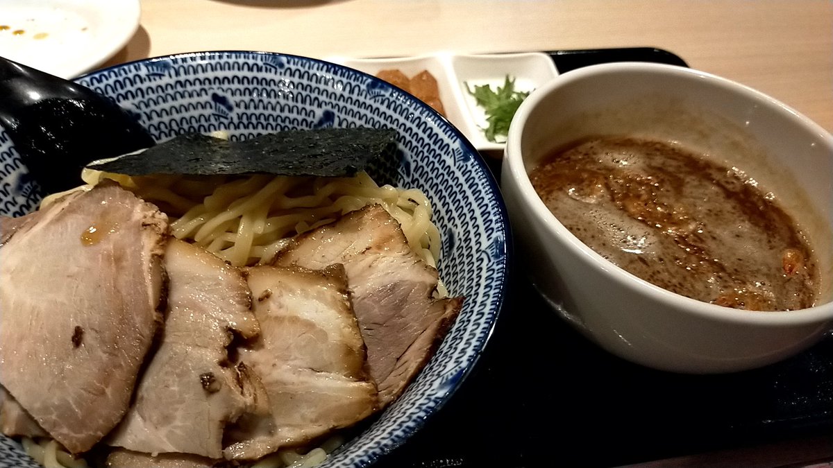 濃厚海老つけMEN（チャーシュー）&餃子@ RAMEN YAMADA、千葉県流山市