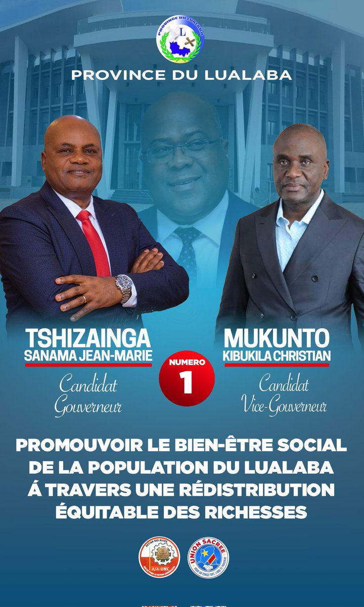 𝙅𝙊𝙐𝙍-𝙅

Soyez conscients de l'importance de la décision et de votre responsabilité envers ceux que vous représentez. Agissez avec sagesse, et dans l'intérêt supérieur de notre province. 

Que vos votes contribuent à bâtir un #Lualaba prospère, et tourné vers l'avenir.