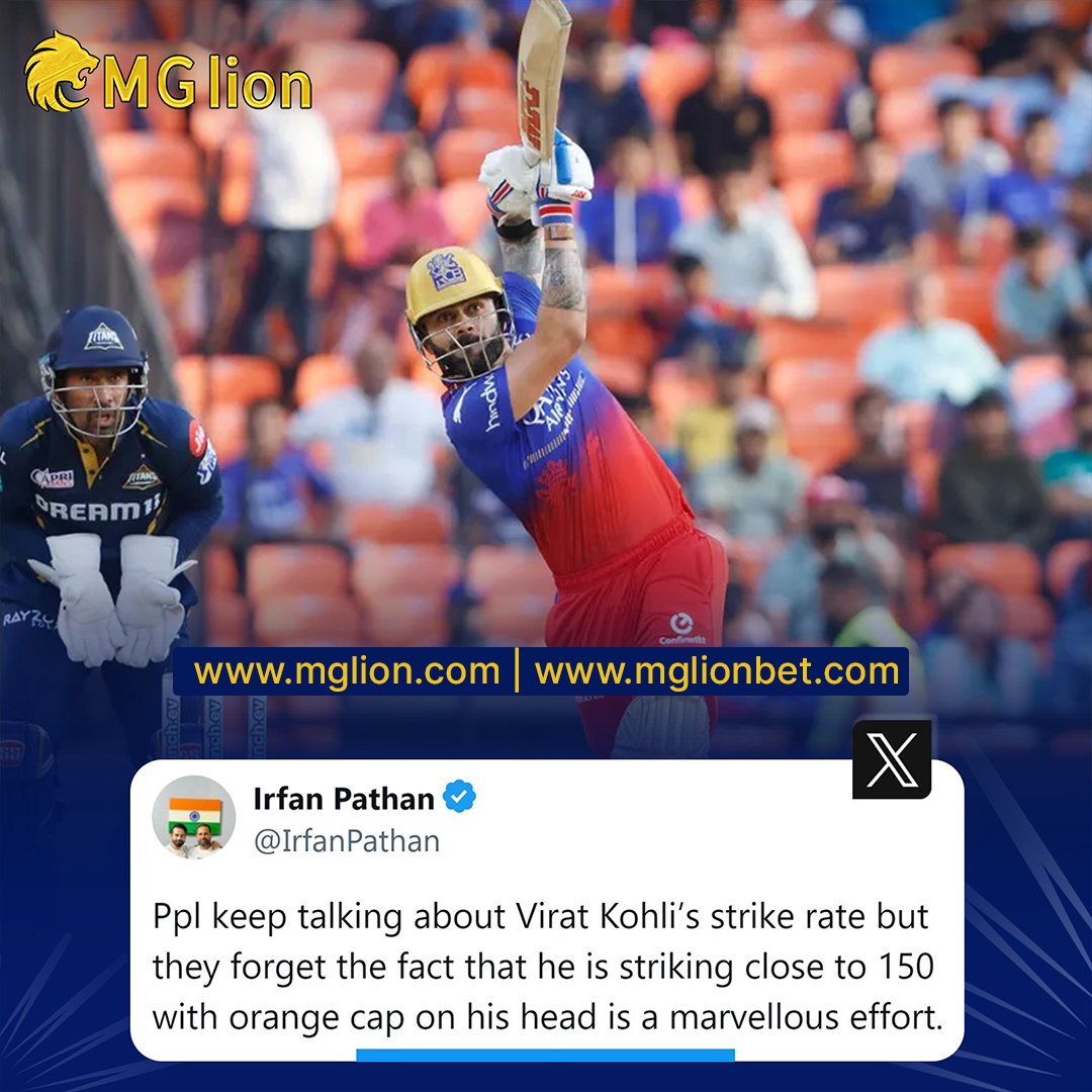 Irfan Pathan reacts to Virat Kohli's strike-rate talk in IPL 2024.

#ViratKohli #KingKohli #GTvRCB #GTvsRCB #TATAIPL #TATAIPL2024 #IndianPremierLeague #IPL #IPL2024 #IndianT20League #Cricket #SBM #CricketUpdates #RCB #RoyalChallengersBengaluru

Join now 👇🏻
mglion.com…