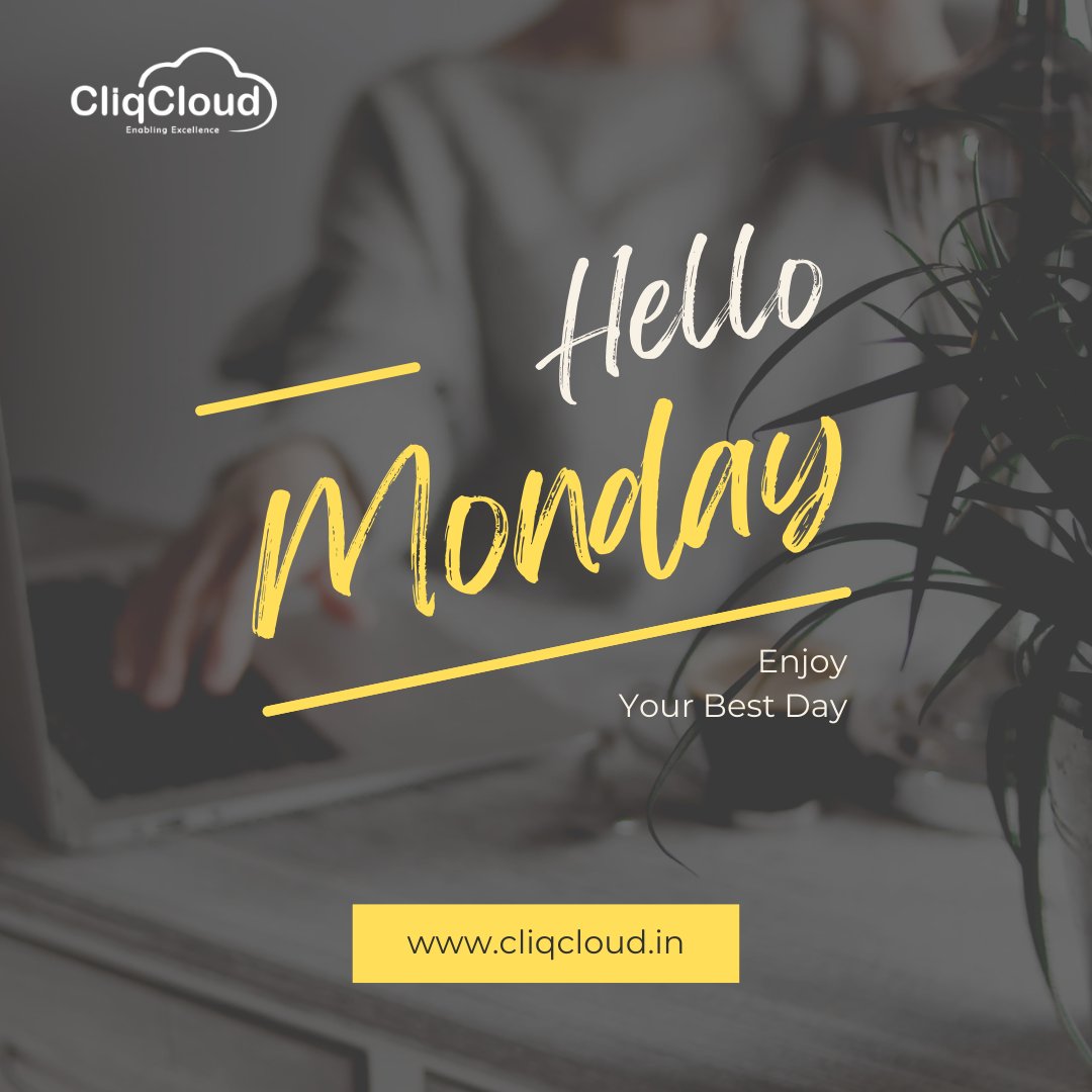 The only limit to our realization of tomorrow will be our doubts of today.

#cliqcloud #monday #hellomonday
