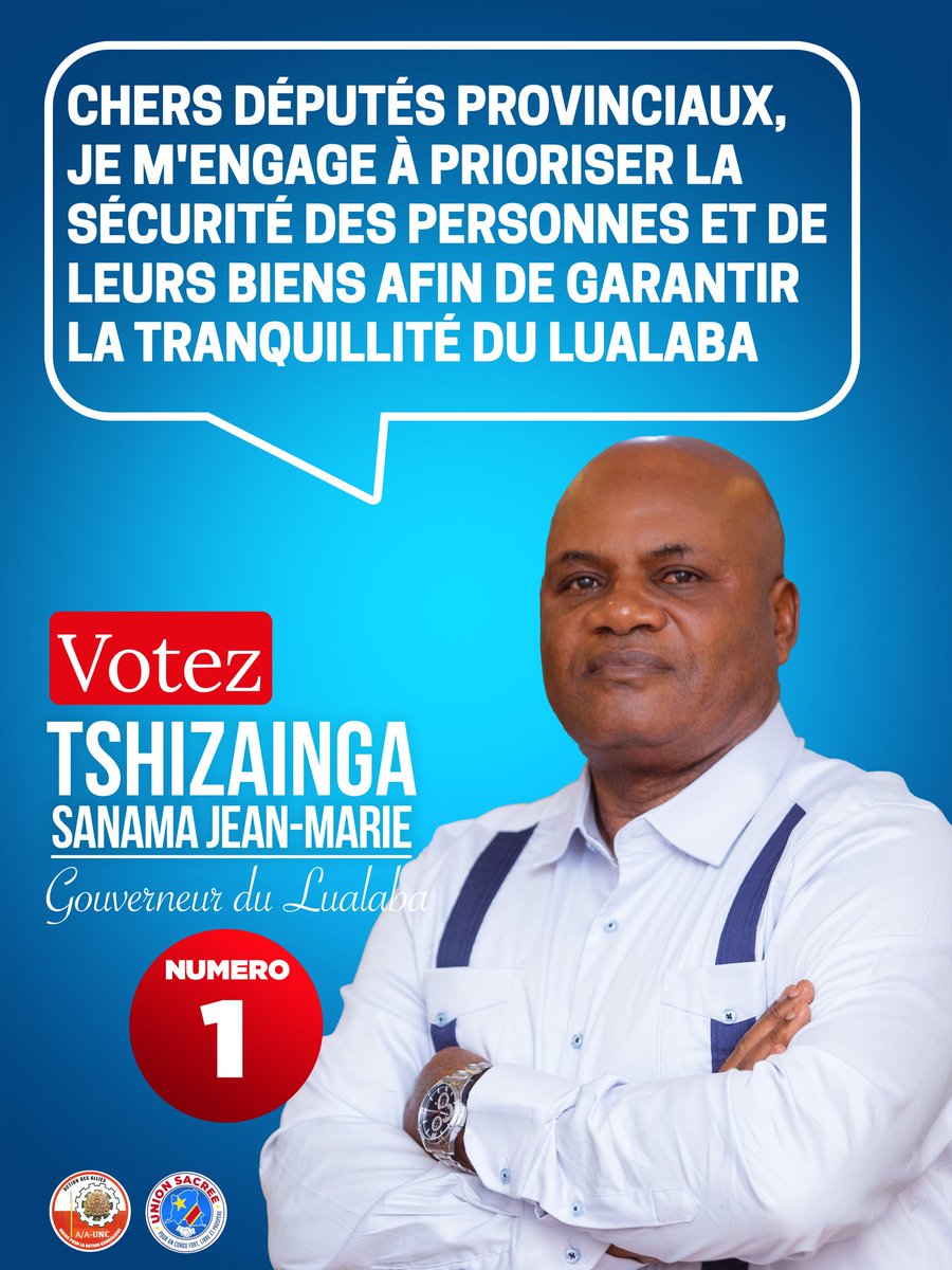 #Tshizainga2024 
#TshizaingaGouverneur 
#Lualaba