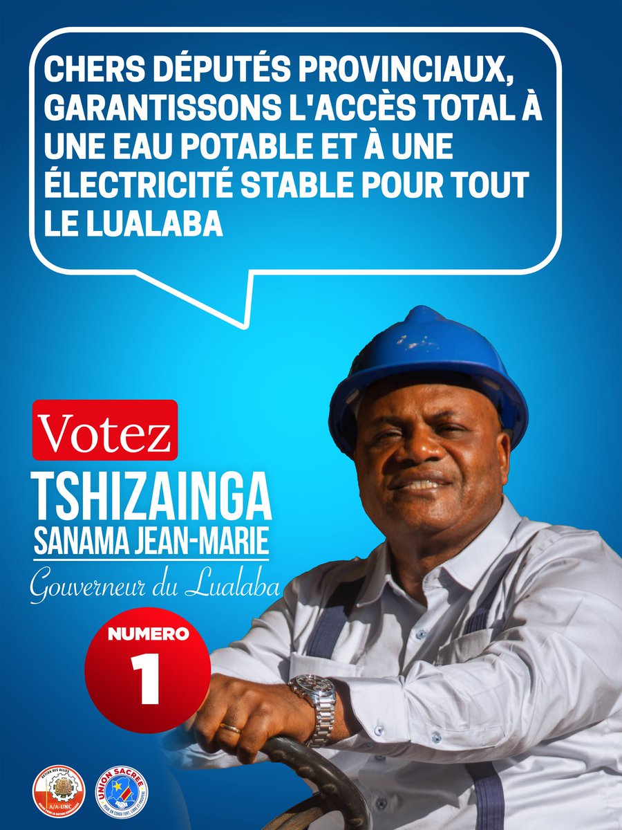 #Tshizainga2024 
#TshizaingaGouverneur 
#Lualaba
