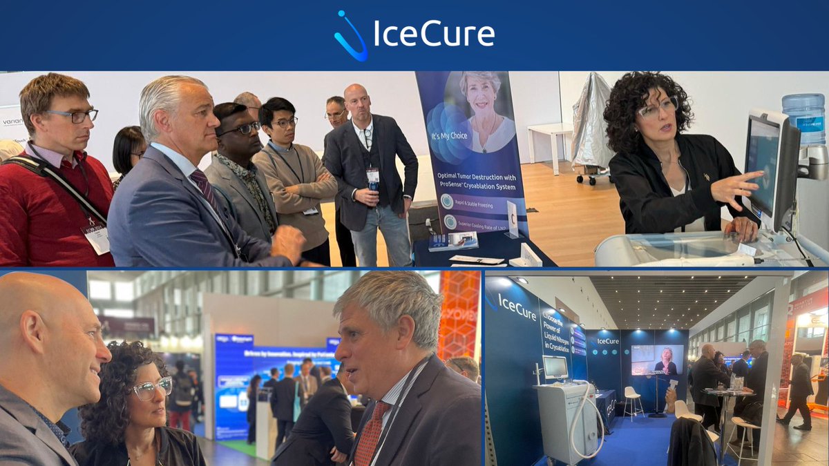 @IceCureMedical had a great first day at #ECIO2024. Join us at 10AM in booth #20, Professor Vogl of the University Hospital of Frankfurt will discuss his experience with the #ProSense #Cryoablation system and treating #breastcancer. @eciocongress