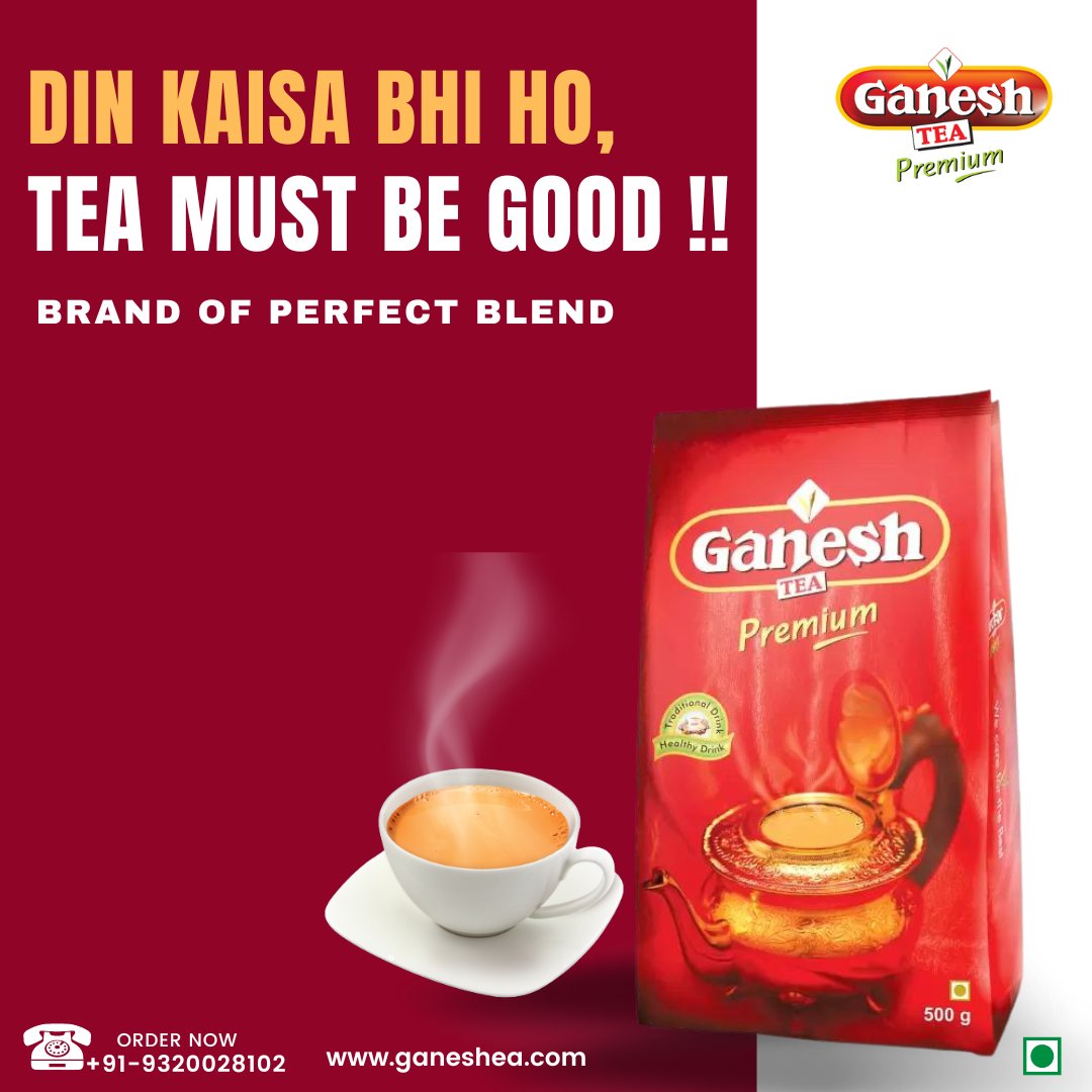 Perfect Blend Tea 
#ganeshtea #ganeshteapreium #kadaktea #chai #mumbai #ipl