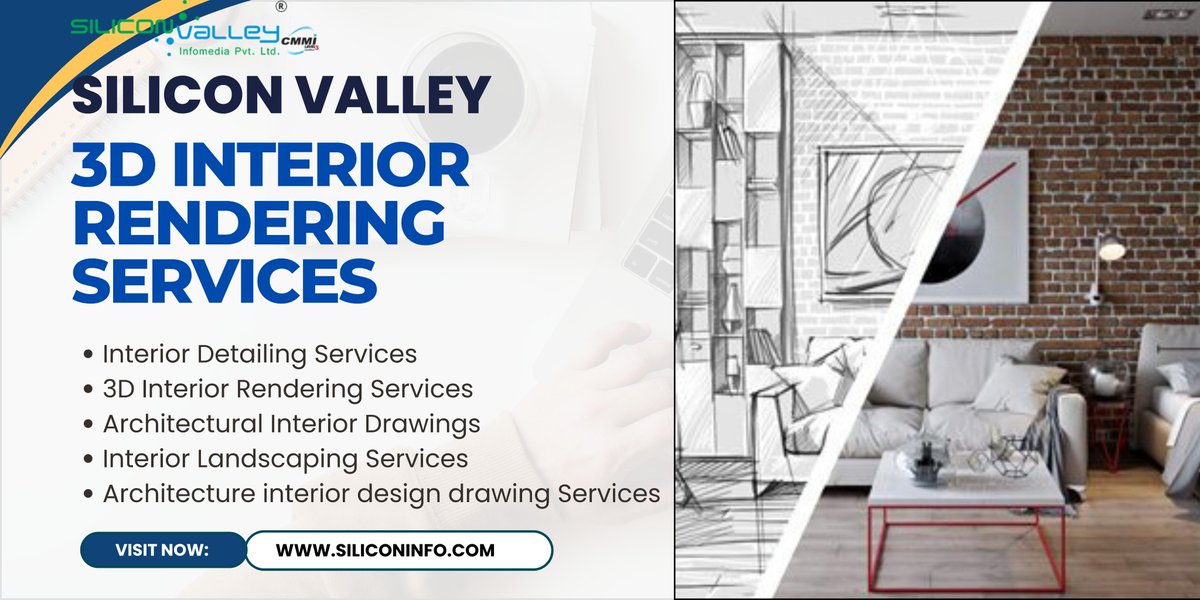 silicon_ltd's tweet photo. Silicon Valley Infomedia is good at 3D Interior Rendering Services and Architectural Interior Drawings Services, which means we can show you how your rooms will be arranged and decorated. #InteriorDesignDrawings #ArchitecturalInteriors
➡️ https://t.co/jgX9AUT2XW https://t.co/nqWwr3PGBE