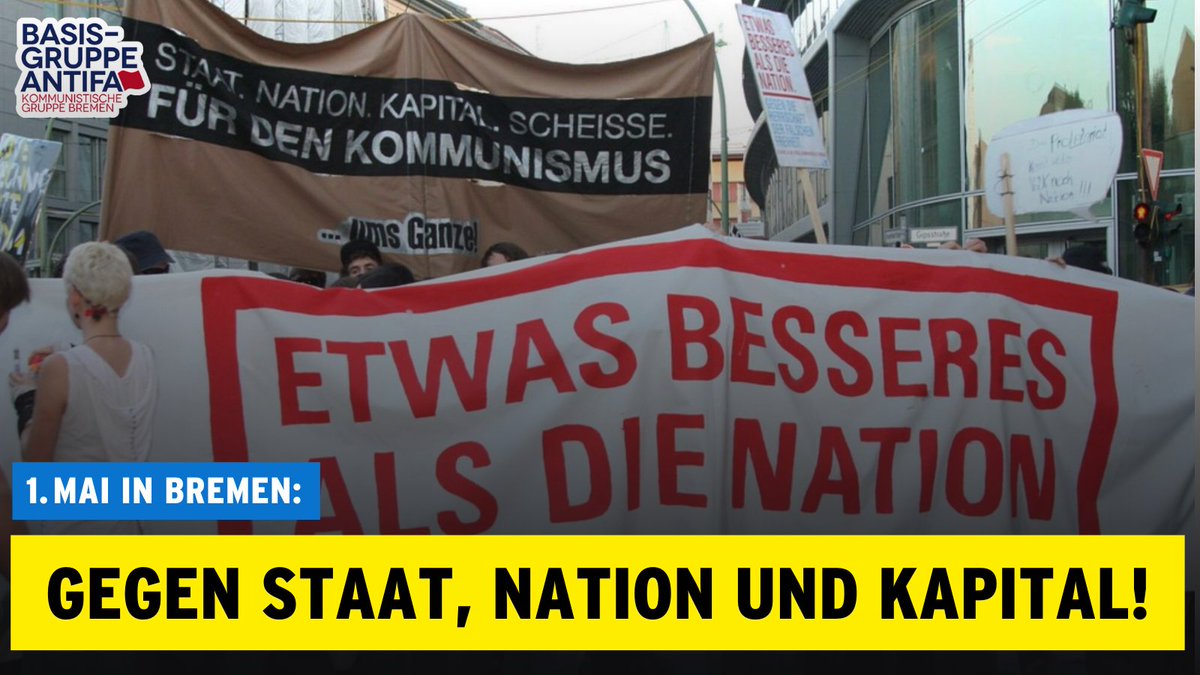 Für #Bremen gibt es für den 1. Mai einen Aufruf für eine Demonstration der mit „Freiheit für alle unterdrückten #Völker“ überschrieben ist. Die Aufrufenden beschreiben sich selber als links. Wir möchten euch abraten an dieser Veranstaltung teilzunehmen. Kriege, Inflation, (1/12)