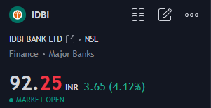 #IDBI 92+ Abhi th bas shuruaat hai. telegram.me/chartians