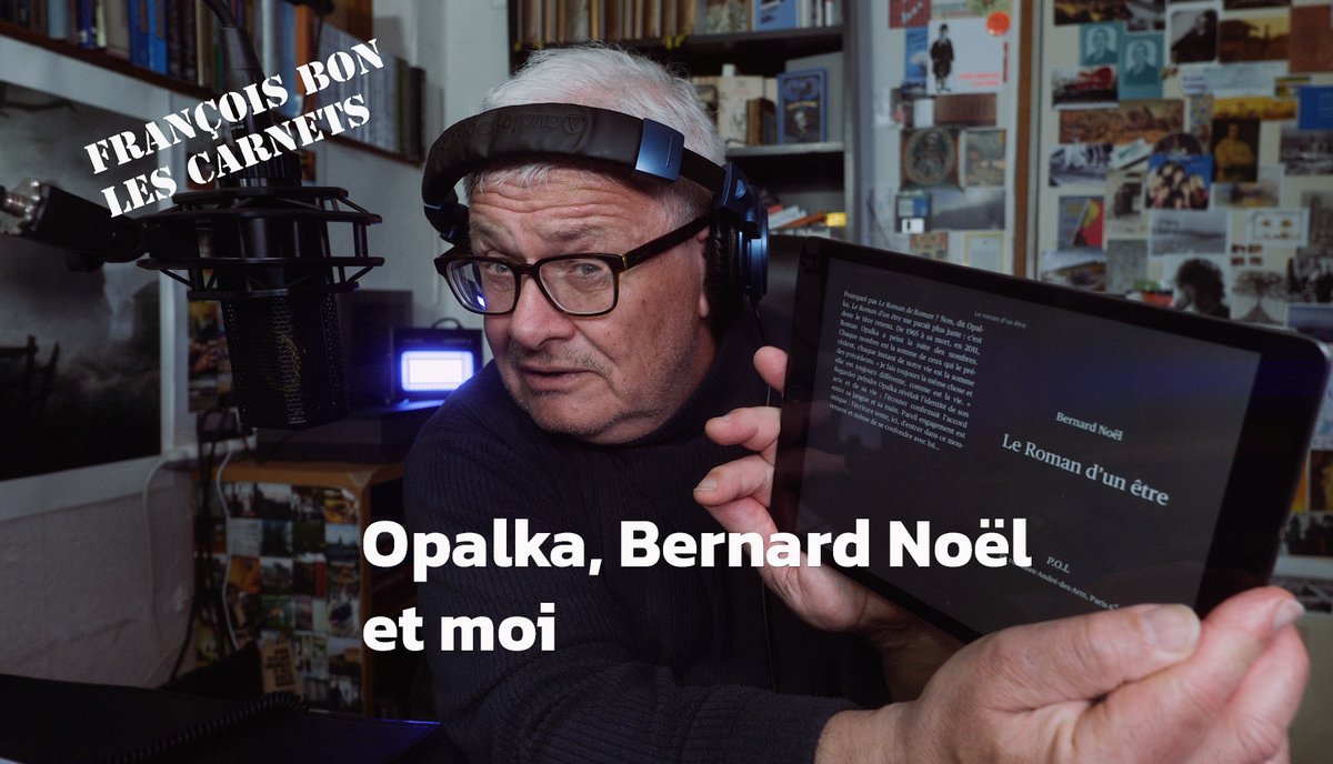 « Opalka, Bernard Noël et moi » pour des questions d'expansion indéfinie du boulot perso, retour à Opalka et le livre écrit par Bernard Noël dans son propre atelier youtube.com/watch?v=1ux2b-…