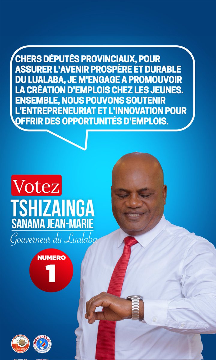 #Tshizainga2024 
#TshizaingaGouverneur 
#Lualaba