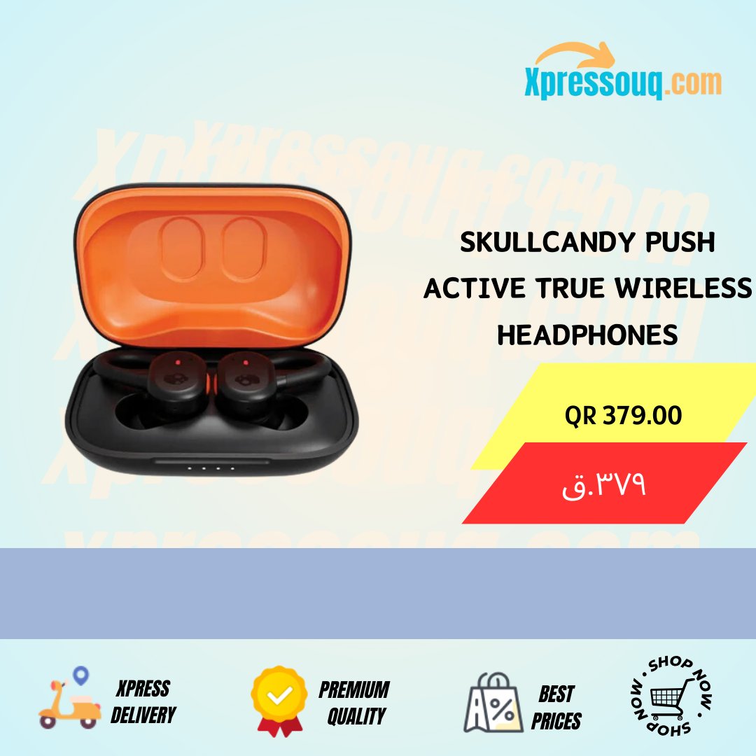 Unleash your sound. SkullCandy Push Active: Your wireless audio companion

🎯Order Now @ Just QR 379 only 🏃🏻‍
💸Cash on Delivery💸
🚗xpress Delivery🛻

xpressouq.com/products/skull…

#SkullCandyPush #ActiveAudio #WirelessSound #TrueWireless #AudioFreedom #MusicOnTheGo