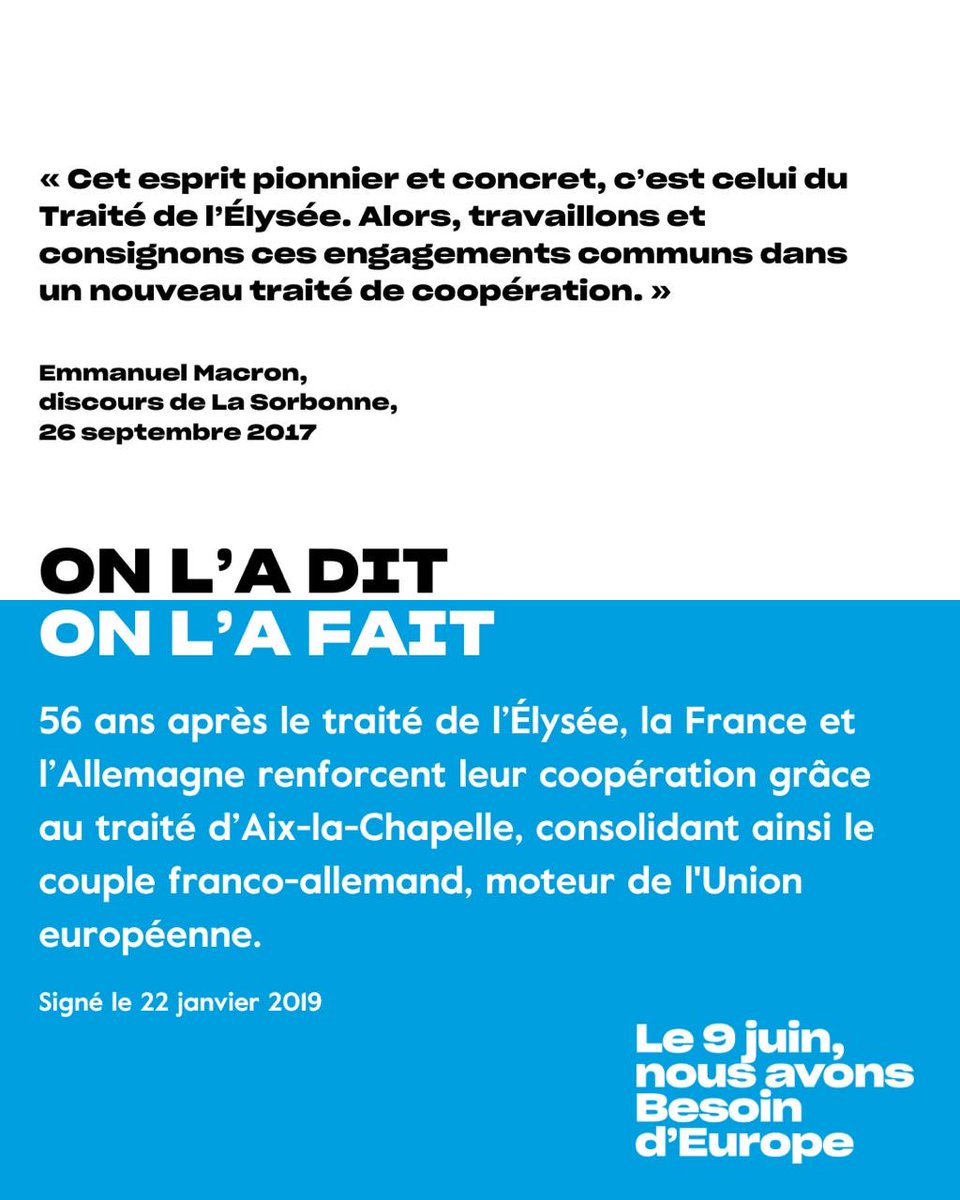 On l’a dit. On l’a fait. On continue ! 🇫🇷🇪🇺