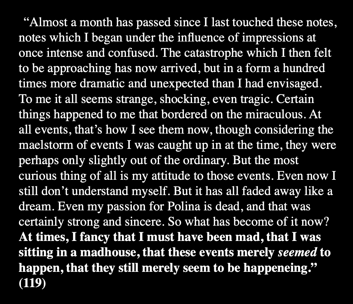 Something that makes Dostoevsky's writing stand out is just how human his characters feel. And he accomplishes this through historiography. The narrator is not merely retelling a story in the past, but is recalling it like a human being who admits to forgetting details, inventing…