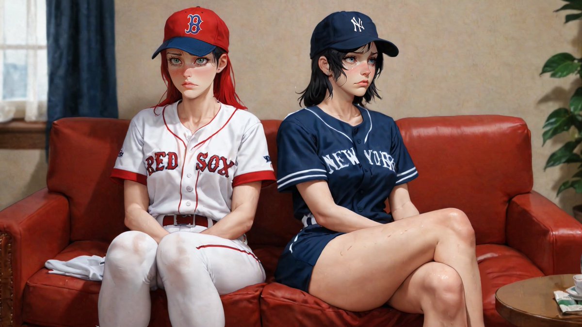 QT your Broken Heart Art #pinup #anime #NewYork #Boston #BaseBall #MLBRIVALS #MLB