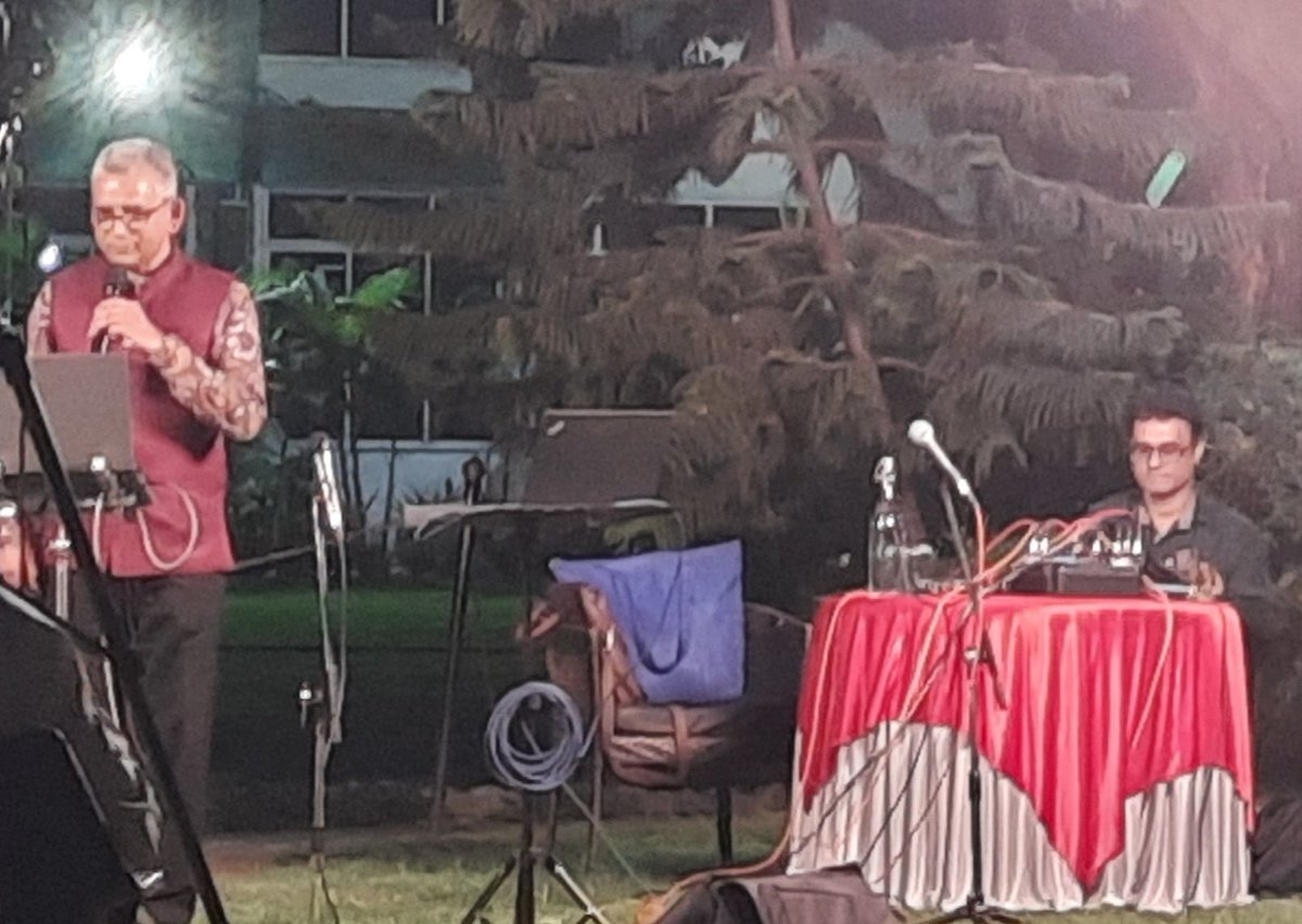 #NFPC #Pune 
Veteran sings an Oldie-Goldie.
Lovely Musical Evening by Navy Foundation Pune Chapter (NFPC) Dinner at RSI Golf Course COM Pune.
All Songs were sung by Navy Veterans and their 'Better Halves'