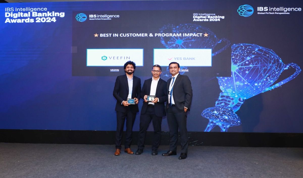 🥳Thrilled to congratulate @VeefinSCF , alongside @YESBANK, who clinched victory at the @IBSIntelligence Digital Banking Awards 2024! 
🏅Category: Customer and Program Impact

Veefin's SmartFin platform has revolutionized #SupplyChainFinance in India.

#BankTech #innovators