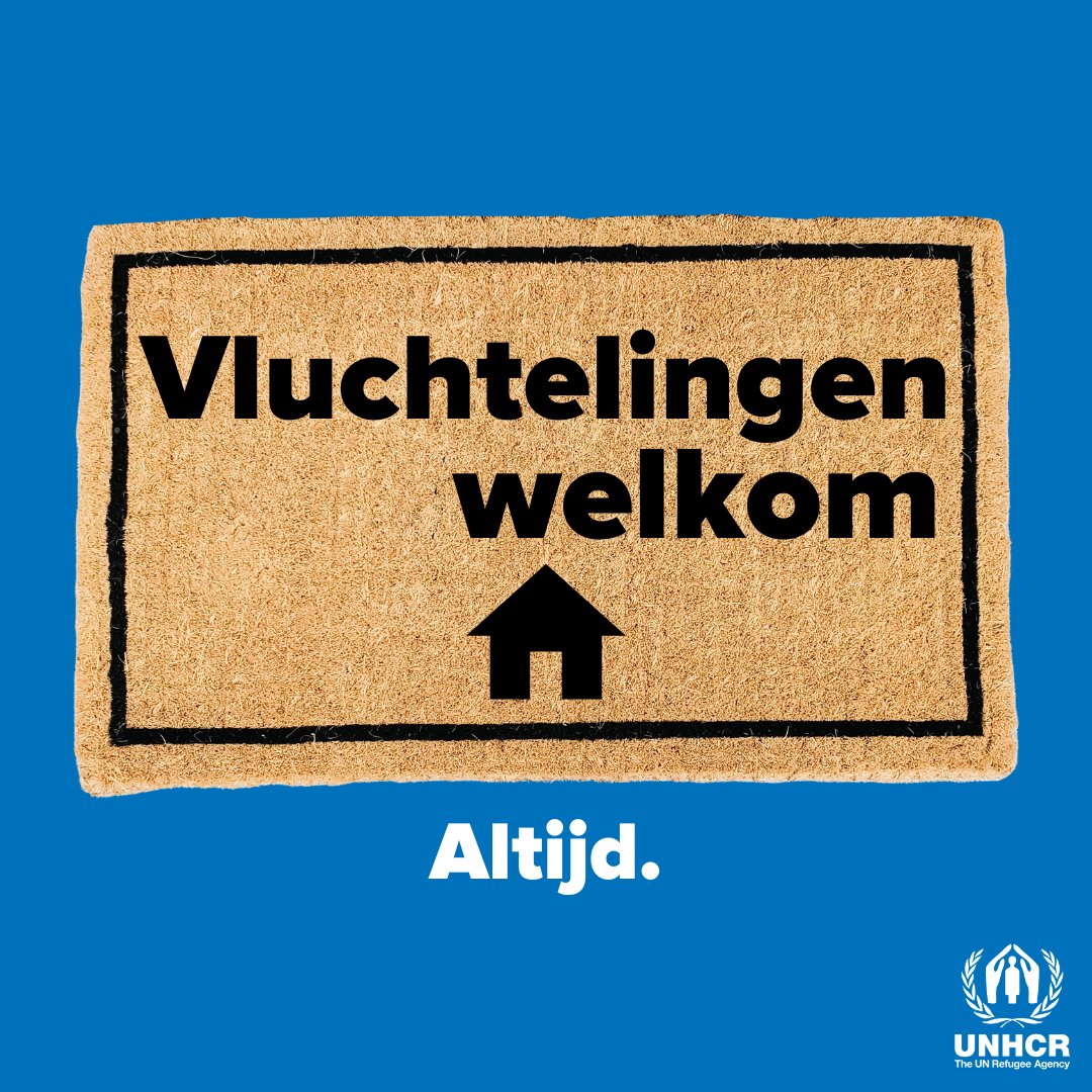 Waar ze ook zijn. Waar ze ook vandaan komen. Vluchtelingen zijn altijd welkom. #WithRefugees