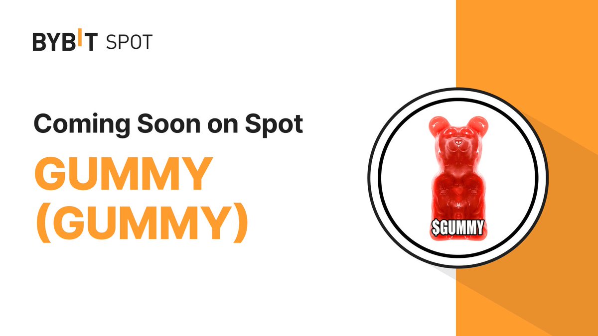 📣 $GUMMY Deposits via the Solana Network are open with gummyonsolana Gummy (GUMMY) will be listed on #BybitSpot Adventure Zone on Apr 29, 2024, 8 AM UTC. 🌐 Learn More: i.bybit.com/abbSWES #TheCryptoArk #BybitListing