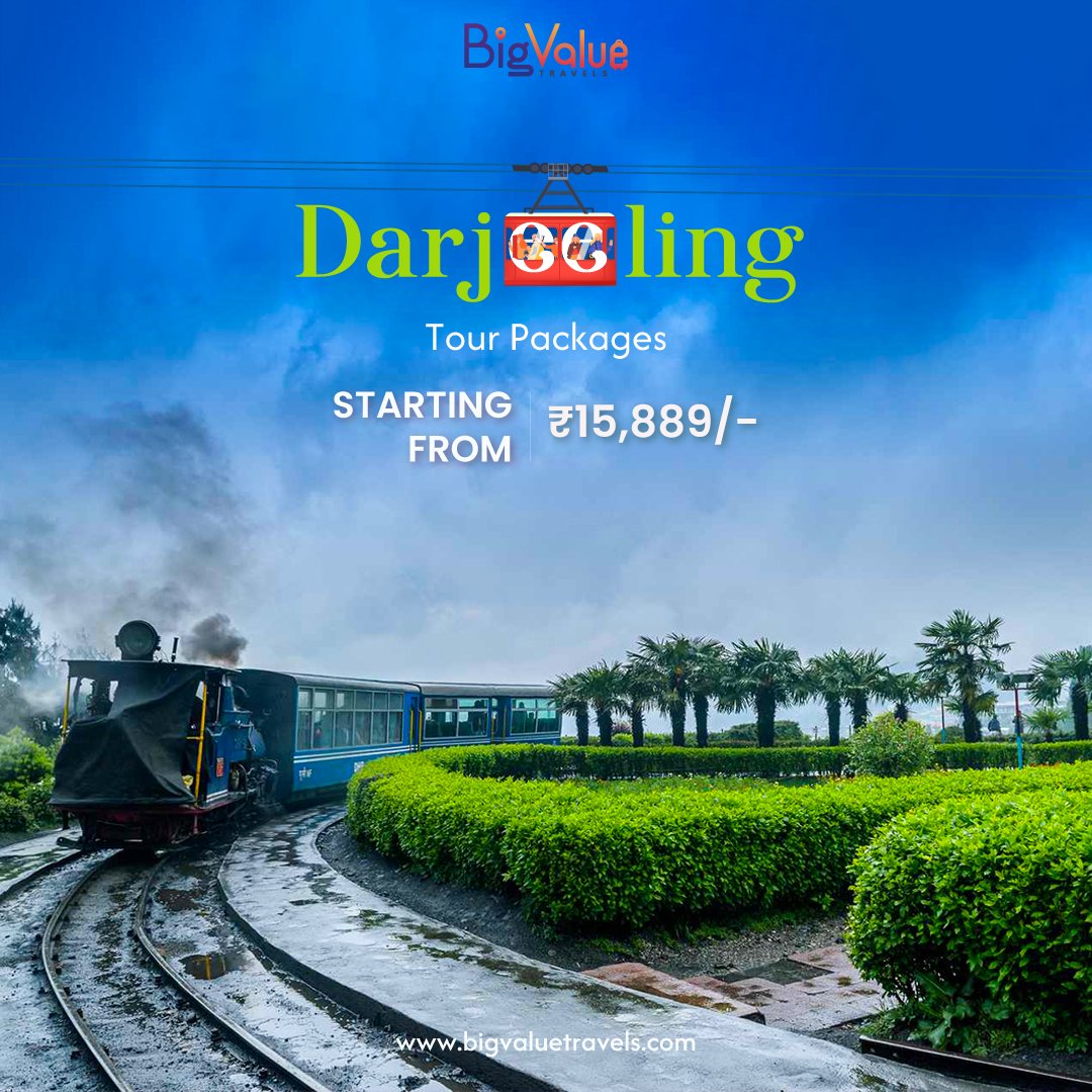 Sip on the essence of tranquillity in the misty hills of Darjeeling, where every daybreak creates a new masterpiece.'
.
Visit us at bigvaluetravels.com

#darjeeling #darjeelingdiaries #gangtok #kalimpong #darjeelingtoytrain #darjeelingtourism #beautifullife #bigvaluetravels